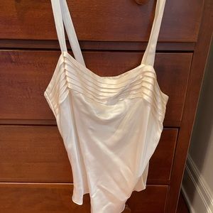Bergdorf Goodman Cream Slip Top